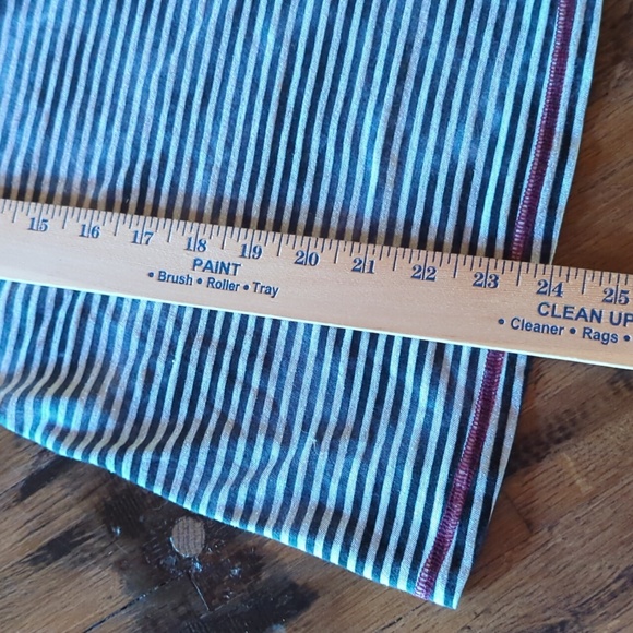 Prana Zoe Long Raglan Sleeve Scoop Neck Top. Stripes/Cloud Trim. Sz L. - Picture 10 of 11